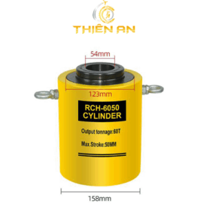 Kích thủy lực rỗng tâm 60 tấn 100mm RCH-60100 là dòng thiết bị nâng hạ chuyên dụng, được sử dụng phổ biến trong các ngành xây dựng, cơ khí, lắp ráp công nghiệp, sửa chữa bảo dưỡng máy móc.