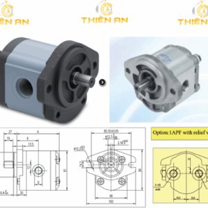 Bơm bánh răng 1APF2 / 1APF3.4 / 1APF4.1 / 1APF5.1 / 1APF6.1 là dòng bơm thủy lực thể tích cố định do GRH (China) sản xuất, chuyên dùng trong các hệ thống thủy lực công nghiệp, máy công trình, và thiết bị nâng hạ.