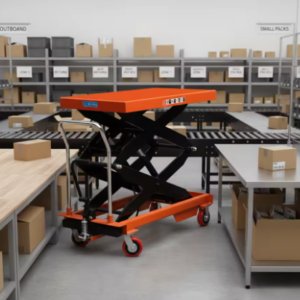 Bàn nâng thủy lực chuyển hàng 150Kgx1.26M