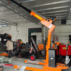 Cẩu điện di động 2 tấn thực tế