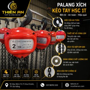 Palang xích kéo tay HSC tải trọng 1T