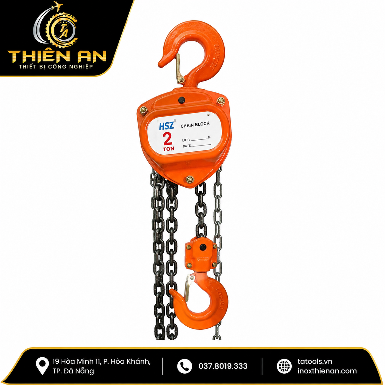 Palang xích kéo tay HSZ tải trọng 5T 1 Palang xích kéo tay HSC tải trọng 1T