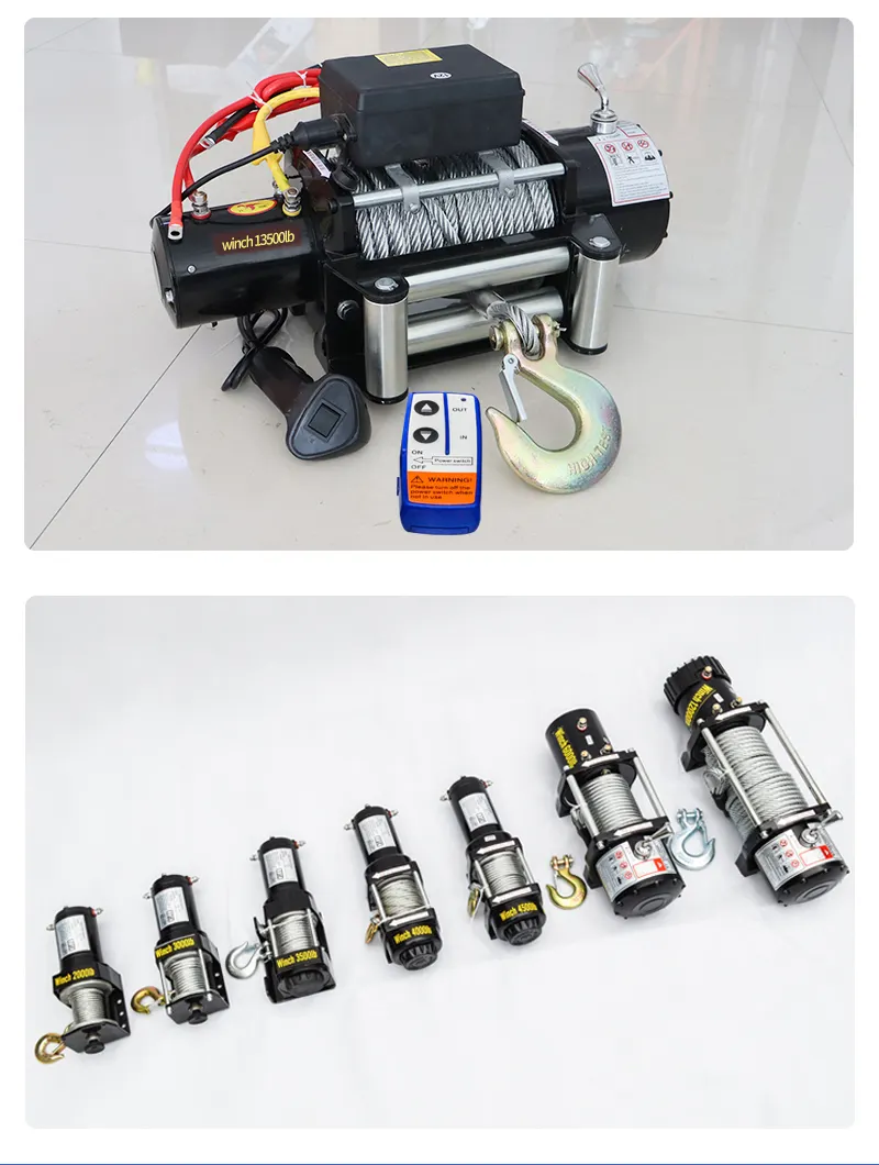 Tời kéo xe ắc quy 12V 3000LBS 2 Tời kéo xe ắc quy 12V 4000LBS