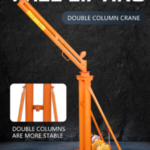 Khung cẩu xoay 360 độ 400kg gắn tời điện 8 Khung cẩu xoay 360 độ 400kg gắn tời điện