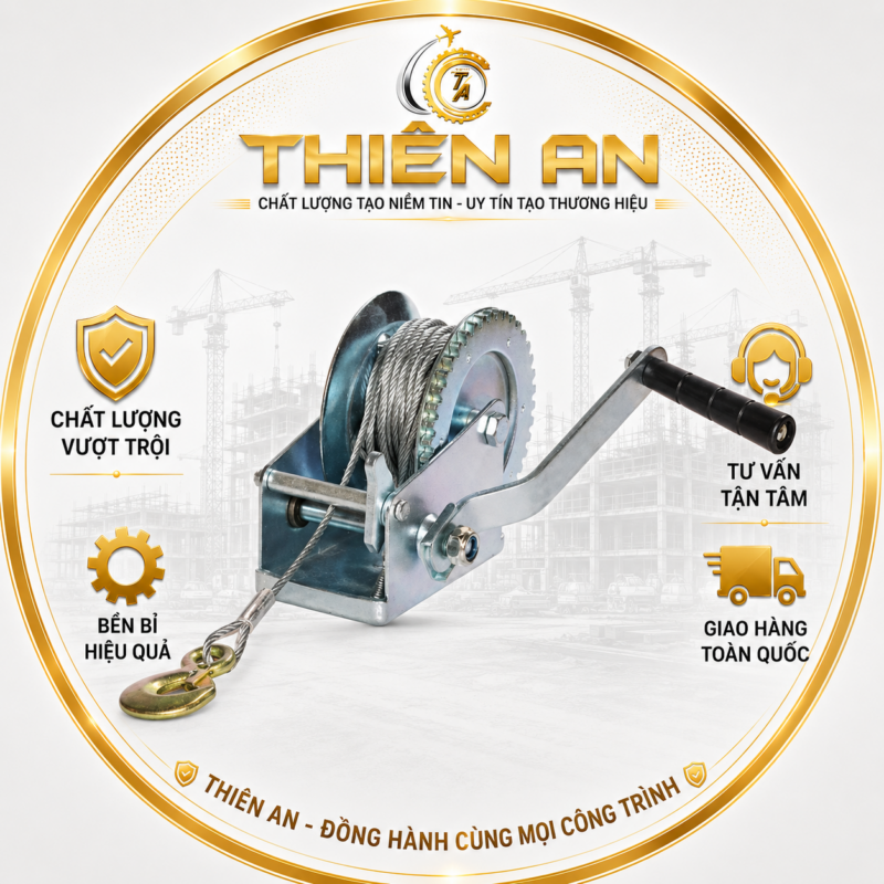 tời quay tay 600LBS kéo được bao nhiêu kg