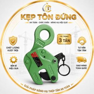 Kẹp thép tấm đứng tải trọng 5 tấn