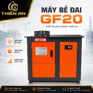 Máy bẻ đai sắt thép mạnh mẽ GF20 là dòng máy chuyên dùng trong gia công đai sắt, đai thép