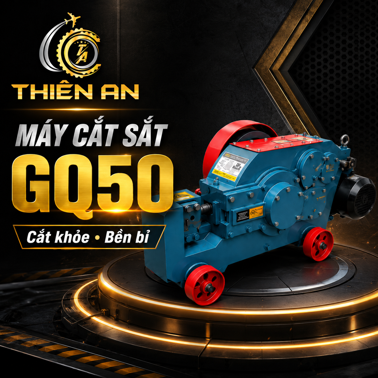 Máy cắt sắt GQ50 giá rẻ 1 Máy cắt sắt GQ50 giá rẻ