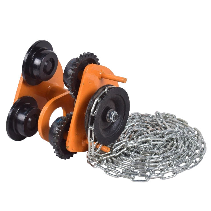Con chạy treo pa lăng 2 tấn kéo tay trên dầm chữ I 3 Con chạy treo pa lăng kéo tay