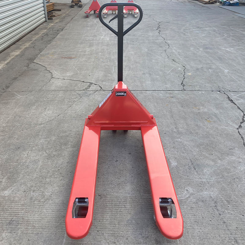 Xe nâng tay thấp bánh PU 2Tx550 3 Xe nâng tay thấp bánh PU